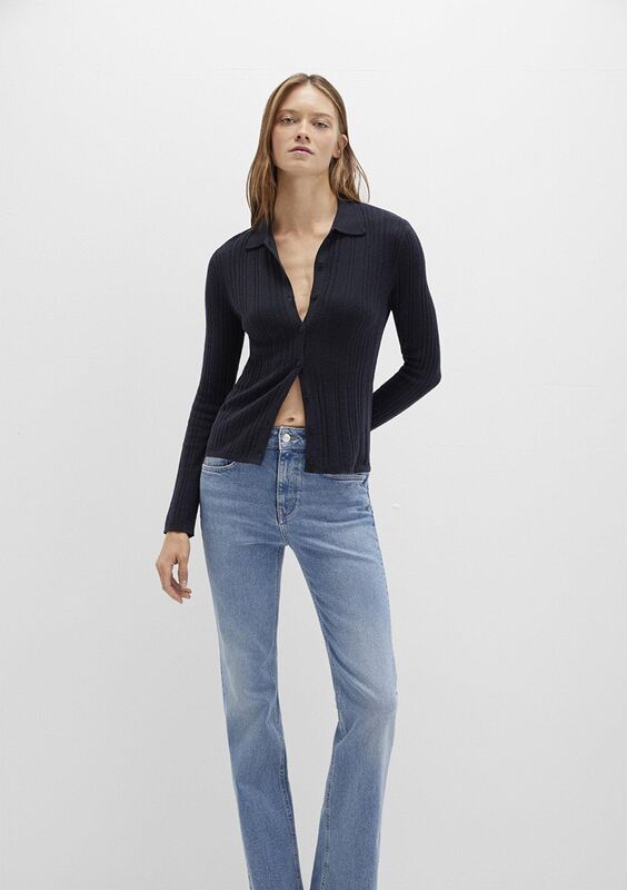 POLO YAKA TRİKO Kadın Lacivert Kazak - M1710838