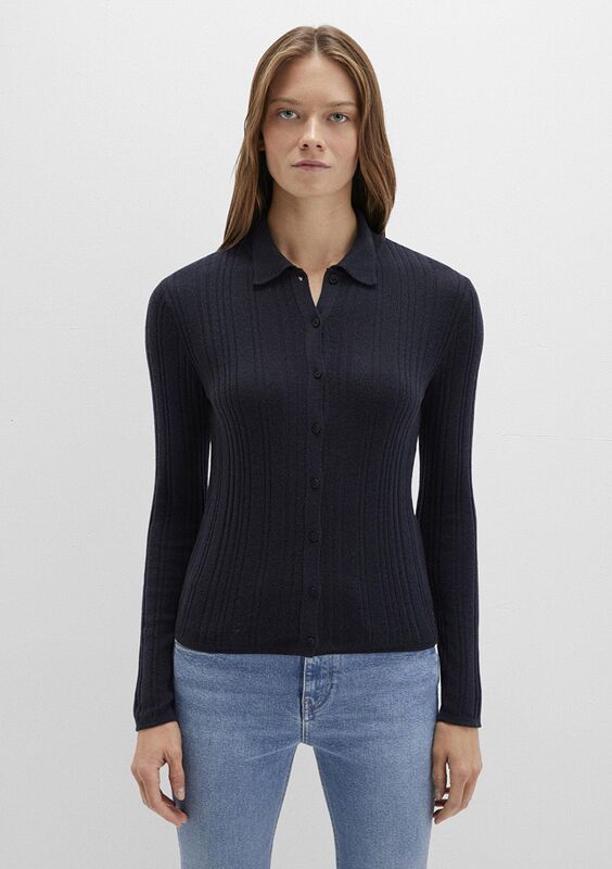 POLO YAKA TRİKO Kadın Lacivert Kazak - M1710838