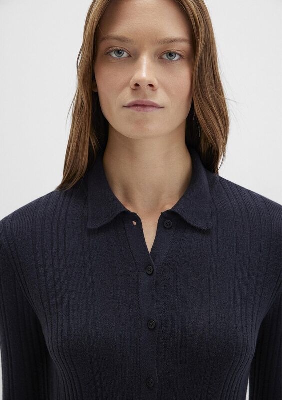 POLO YAKA TRİKO Kadın Lacivert Kazak - M1710838