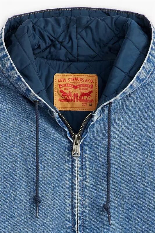 POTRERO DENIM HOODY GET INVOLVED T Erkek Mavi Ceket - A3222