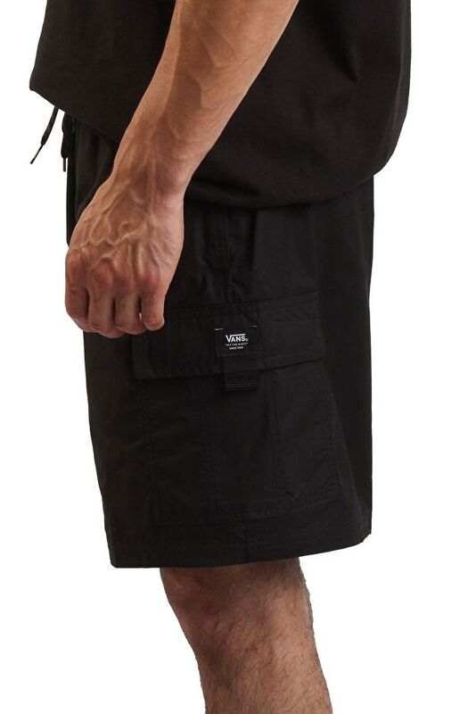 Primary Cargo Loose Elastic Boardshort Erkek Siyah Deniz Şortu - VN000M3H