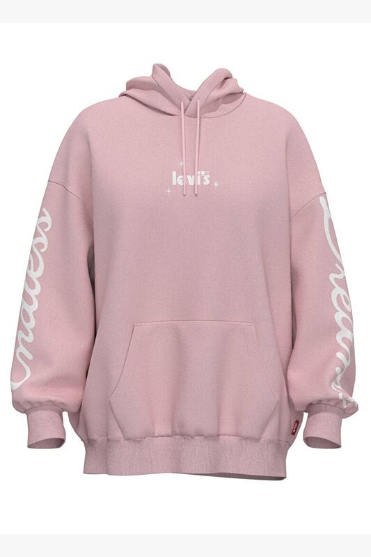 Levi's - Prısm Hoodie Hoodie EndleSS Dreams Dutc Kadın Kırmızı Sweatshirt - A0801