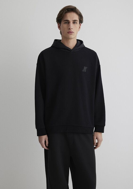 PRO KAPÜŞONLU SWEATSHIRT Erkek Siyah Sweatshirt - M0S10353