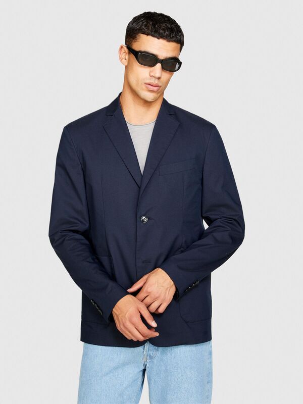 Sisley - Rahat Kalıp Astarsız 2 Düğmeli Ceket Erkek Renkli Ceket - 323A2T3RSW016