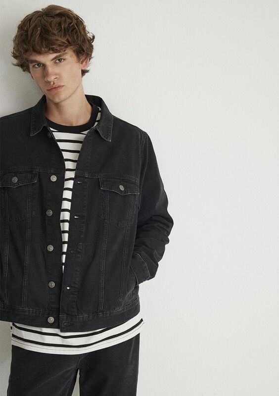 RAY Erkek Smoke College Denim Ceket - M0110273