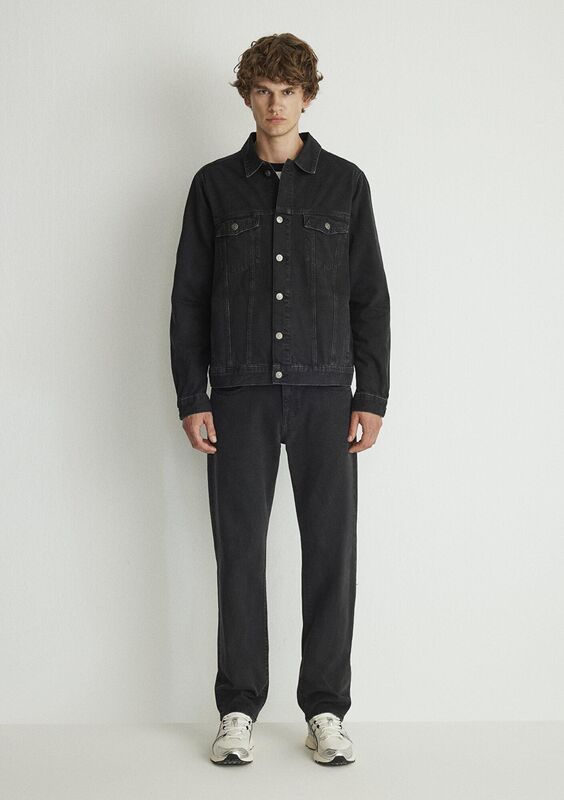 RAY Erkek Smoke College Denim Ceket - M0110273