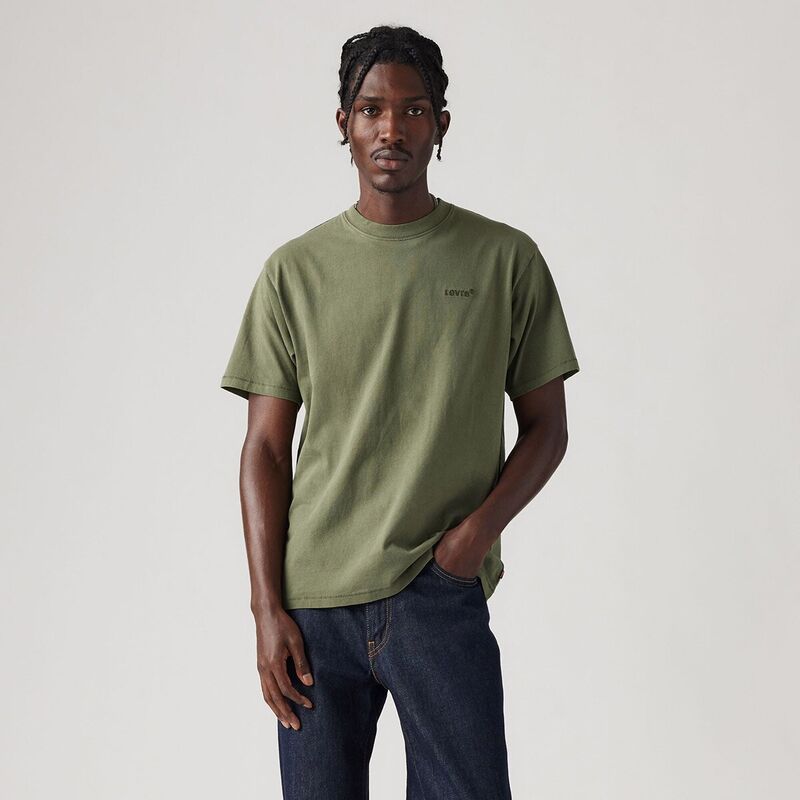 Levi's - RED TAB VINTAGE TEE Erkek Yeşil T-Shirt - A0637