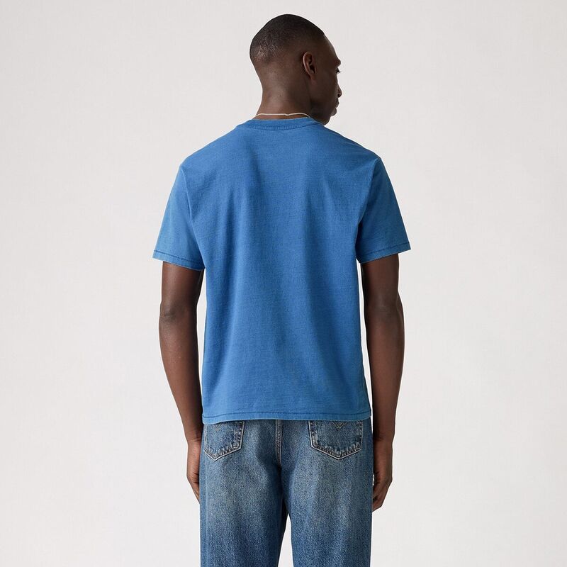 RED TAB VINTAGE TEE TRUE INDIGO MID INDI Erkek Mavi T-Shirt - A0637