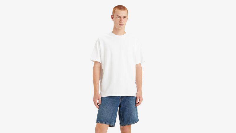 RED TAB VINTAGE TEE WHITE + JERSEY Erkek Lacivert T-Shirt - A0637
