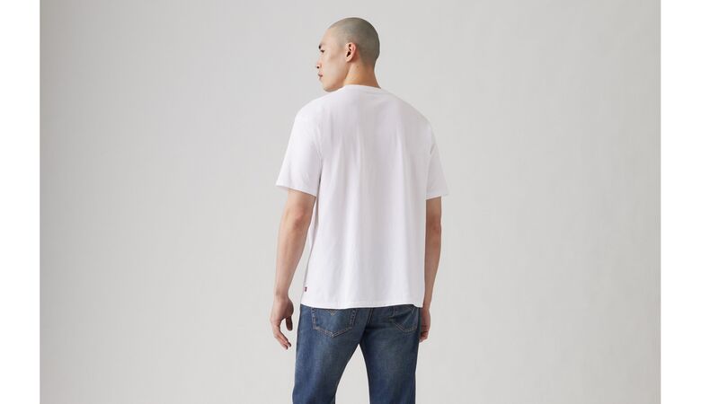 RED TAB VINTAGE TEE WHITE + JERSEY Erkek Lacivert T-Shirt - A0637