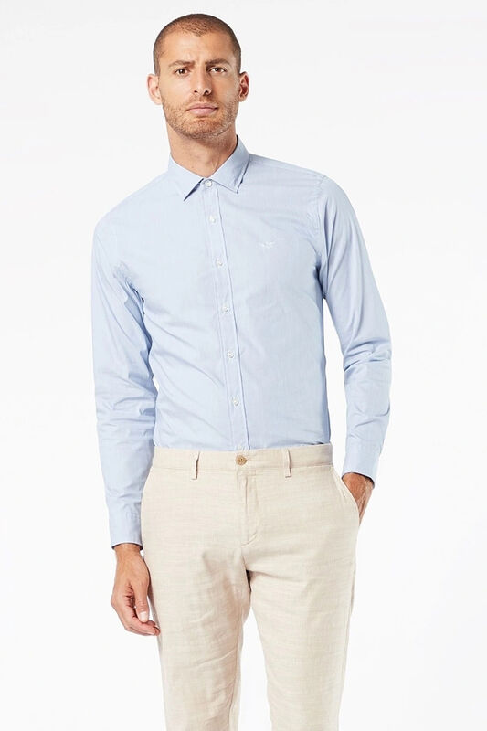 Dockers - REFINED POPLIN PAPER WHITE Erkek Mavi UK Gömlek - 28836 Dockers - REFINED POPLIN PAPER WHITE Erkek Mavi UK Gömlek - 28836