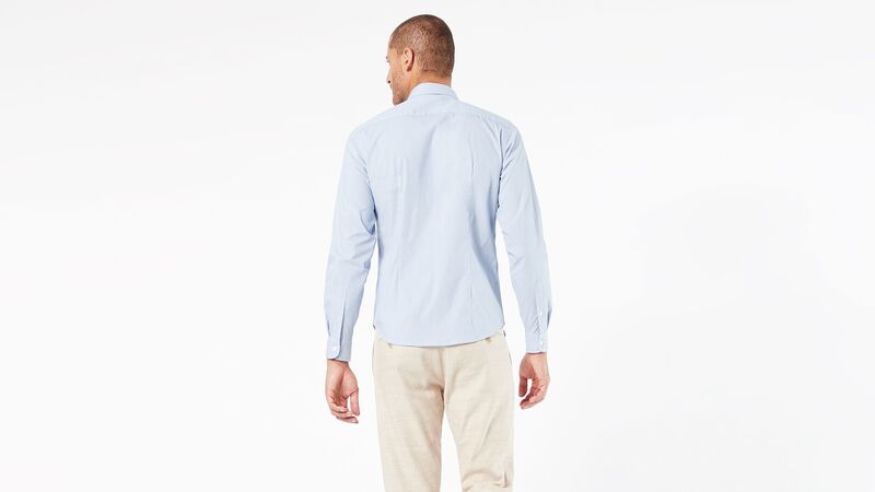 REFINED POPLIN PAPER WHITE Erkek Mavi UK Gömlek - 28836