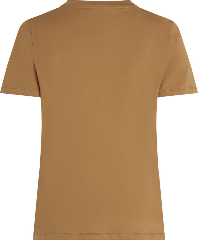 REG CORP LOGO C-NK SS Kadın Kahverengi T-Shirt - WW0WW40276