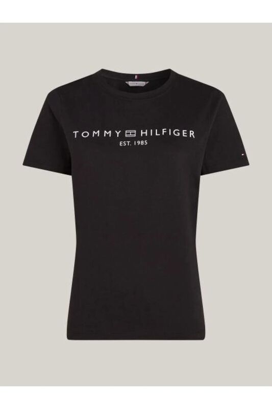 REG CORP LOGO C-NK SS Kadın Siyah T-Shirt - WW0WW40276