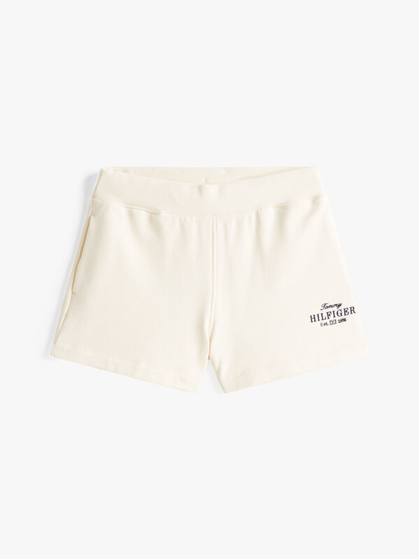 Tommy Hilfiger - REG HILFIGER SWEATSHORT Kadın Bej Şort - WW0WW45518