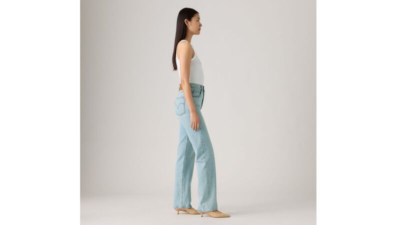 RIBCAGE FULL LENGTH TR BLASTED STONE CLE Kadın Beyaz Denim Pantolon - 001TG