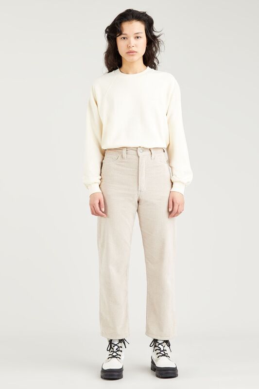 Levi's - Ribcage Straight Ankle In The Mıddle Kadın Bej Pantolon - 72693