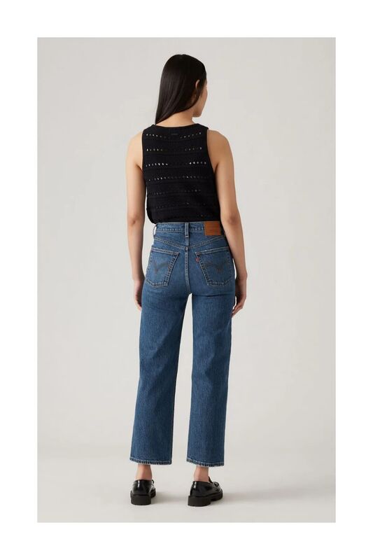 RIBCAGE STRAIGHT Kadın Bej Denim Pantolon - A7743