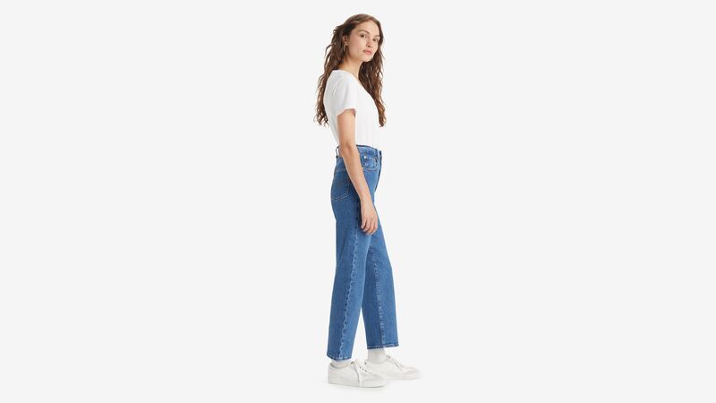 RIBCAGE STRAIGHT TK COOL BLUE POPSICLE 2 Kadın Bej Jean - A7743