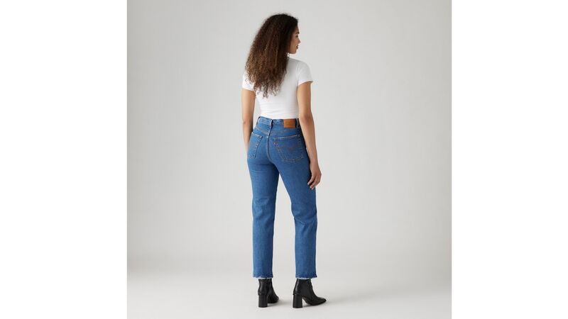 RIBCAGE STRAIGHT TK COOL BLUE POPSICLE 2 Kadın Bej Jean - A7743