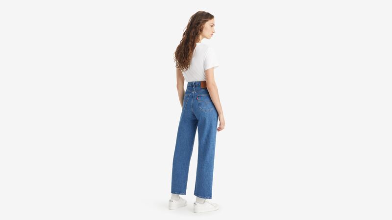 RIBCAGE STRAIGHT TK COOL BLUE POPSICLE 2 Kadın Bej Jean - A7743