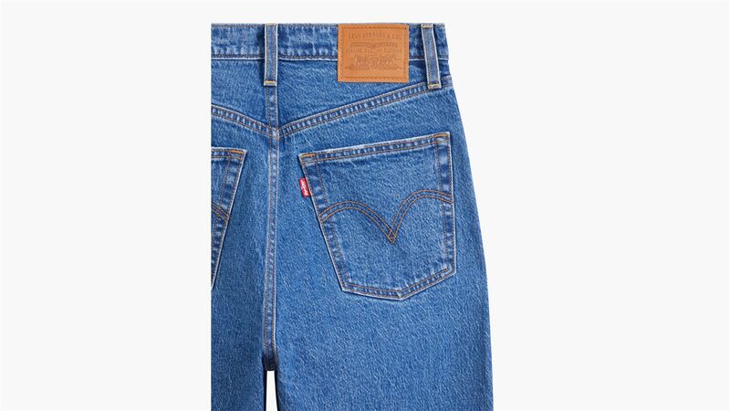 RIBCAGE STRAIGHT TK COOL BLUE POPSICLE 2 Kadın Bej Jean - A7743
