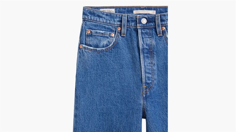 RIBCAGE STRAIGHT TK COOL BLUE POPSICLE 2 Kadın Bej Jean - A7743