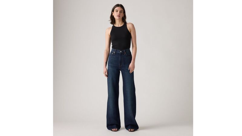 RIBCAGE WIDE LEG TR DO YOU MIND Kadın Mavi Jean - 003VD
