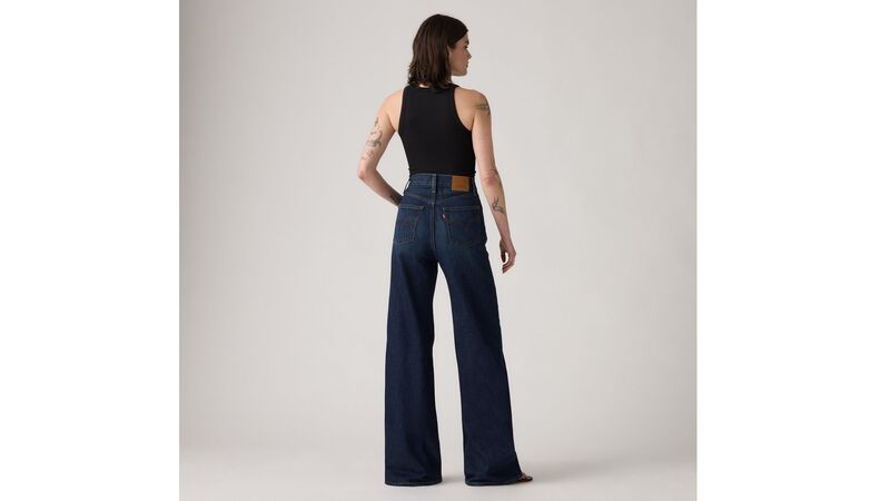 RIBCAGE WIDE LEG TR DO YOU MIND Kadın Mavi Jean - 003VD