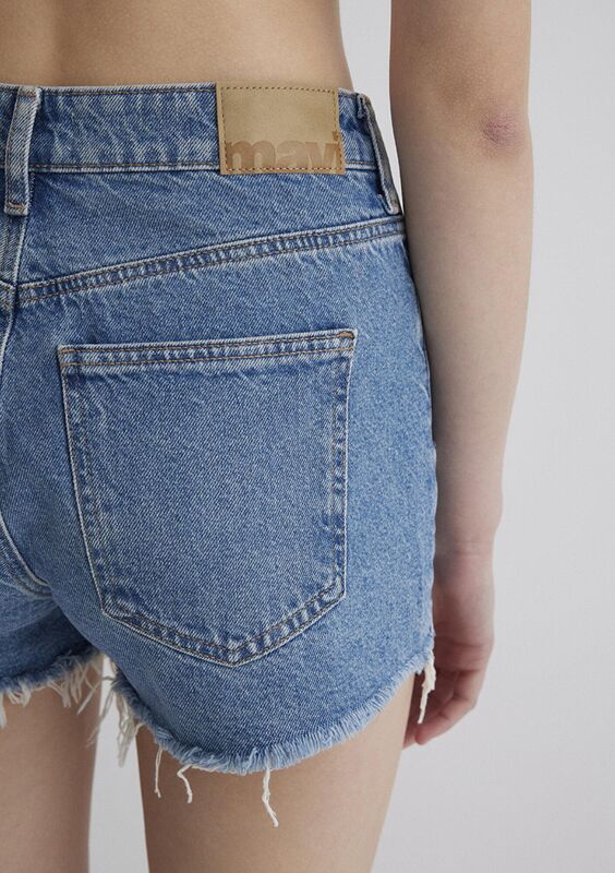 ROSIE Kadın Mavi Denim Şort - M14474