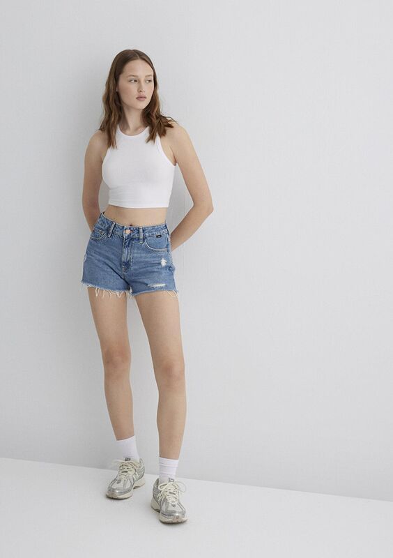 ROSIE Kadın Mavi Denim Şort - M14474