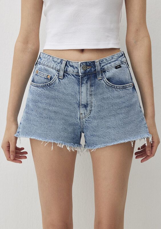 ROSIE Kadın Mavi Denim Şort - M14474