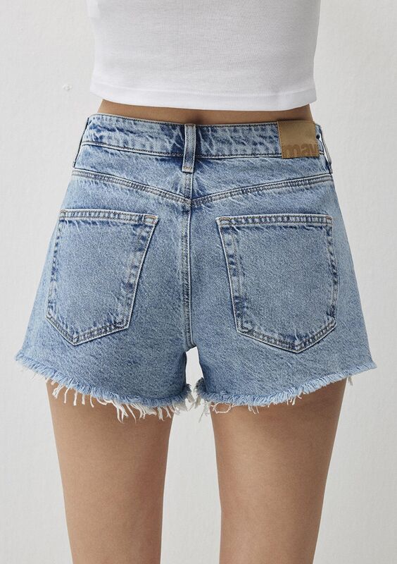ROSIE Kadın Mavi Denim Şort - M14474