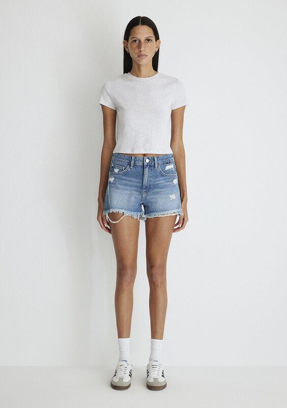 ROSIE Kadın Mavi Denim Şort - M14474
