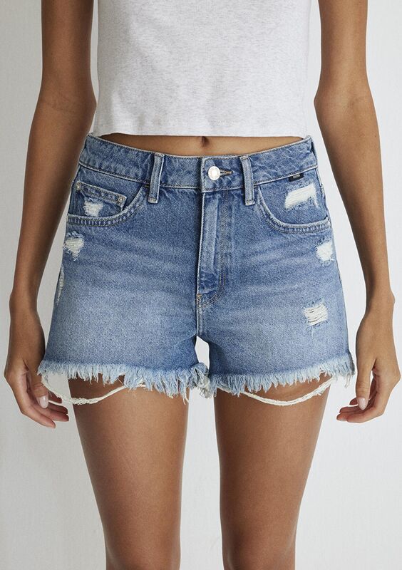 ROSIE Kadın Mavi Denim Şort - M14474