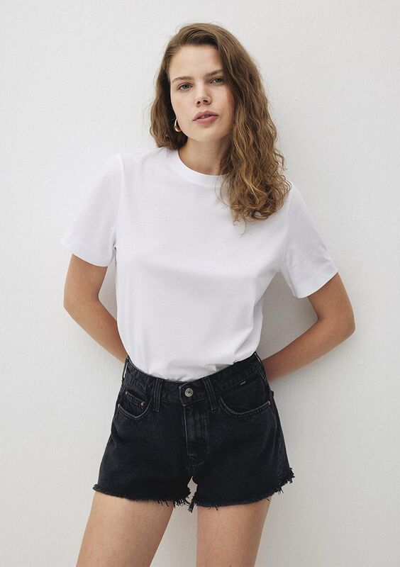 ROSIE Kadın Gri Denim Şort - M14474