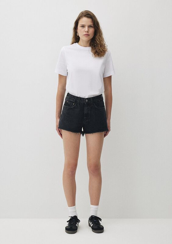 ROSIE Kadın Gri Denim Şort - M14474