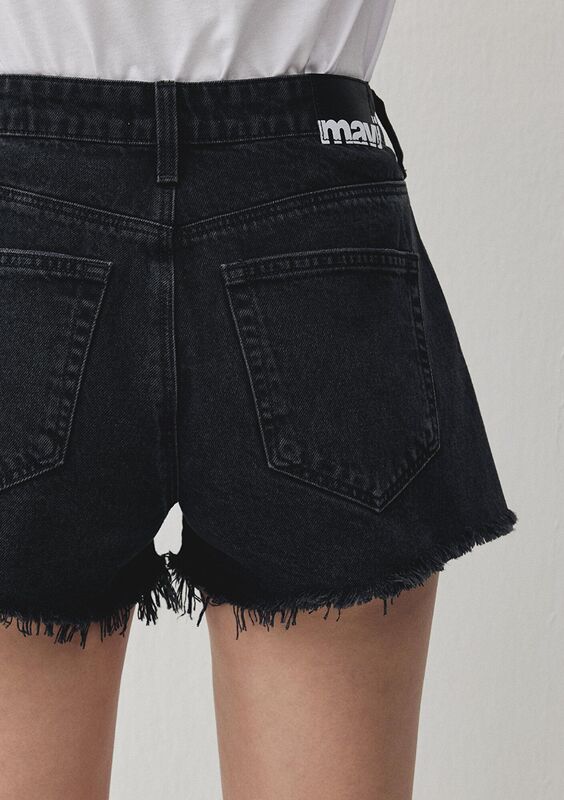ROSIE Kadın Gri Denim Şort - M14474