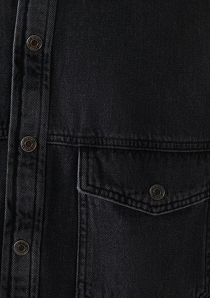 ROSS Erkek Gri Denim Gömlek - M0210031