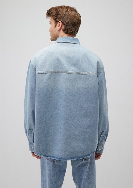 ROSS Erkek Lt 90's denim Denim Gömlek - M0210031