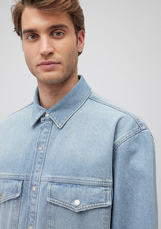 ROSS Erkek Lt 90's denim Denim Gömlek - M0210031