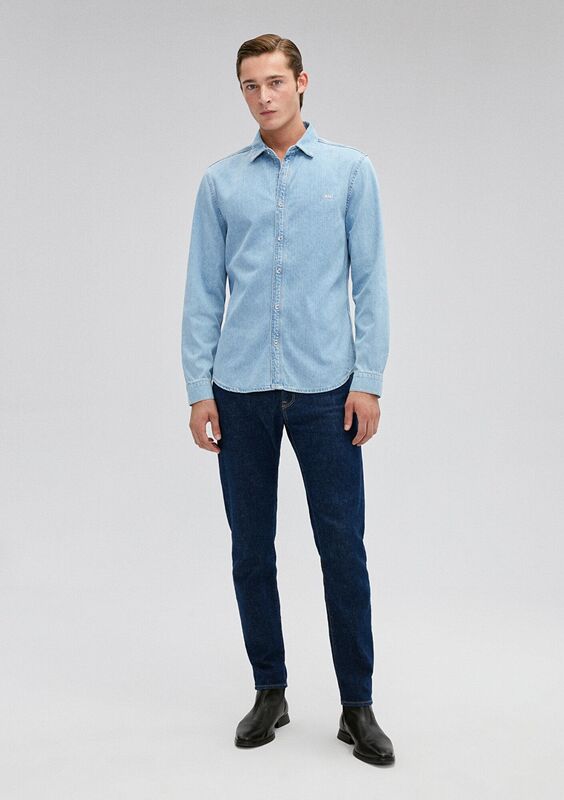 ROY Erkek Mavi Denim Gömlek - M0210496
