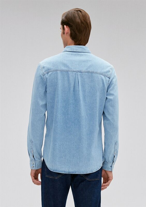 ROY Erkek Mavi Denim Gömlek - M0210496