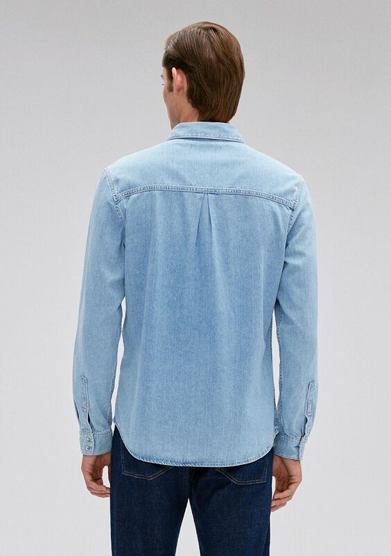 ROY Erkek Mavi Denim Gömlek - M0210496