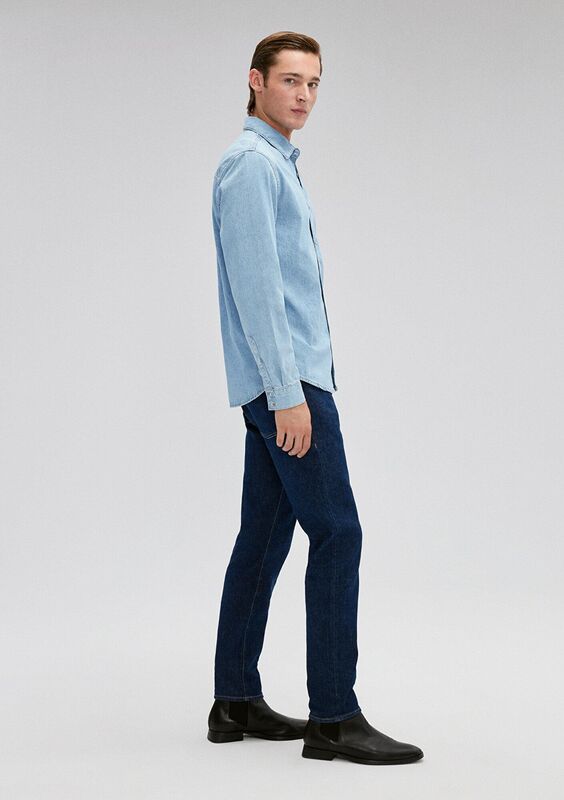 ROY Erkek Mavi Denim Gömlek - M0210496