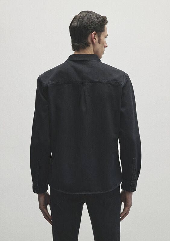ROY Erkek Siyah Denim Gömlek - M0210496