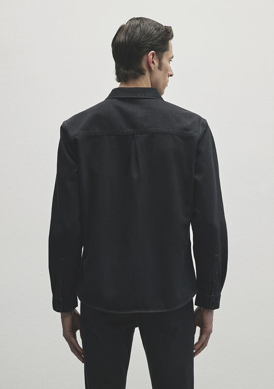 ROY Erkek Siyah Denim Gömlek - M0210496