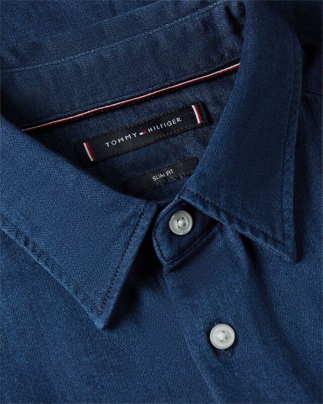 SATEEN INDIGO SF SHIRT Erkek Mavi Gömlek - MW0MW40498