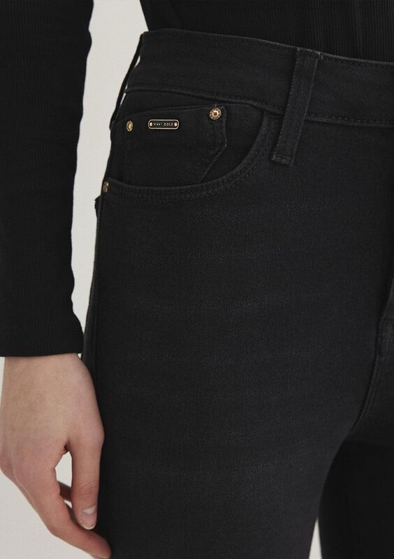 SERENAY Kadın Deep Smoke GOLD PREMIUM Denim Pantolon - M100980