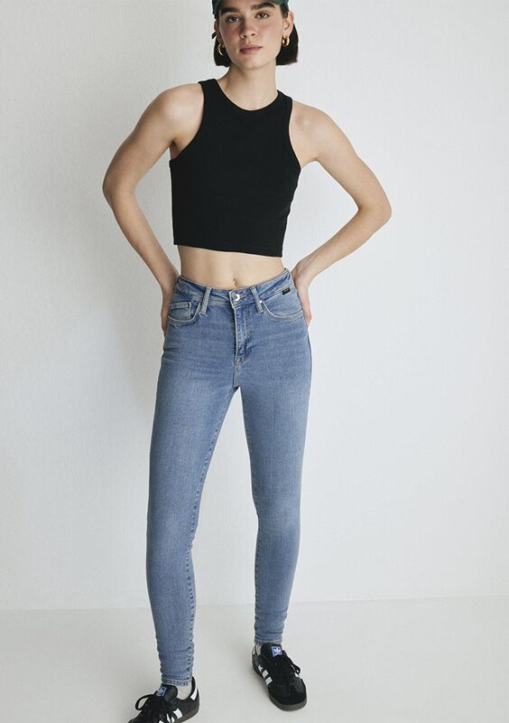 SERENAY Kadın Mavi Denim Pantolon - M100980